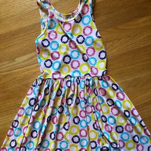 Dot Dot Smile, sleeveless dress, cool material, size 8/10